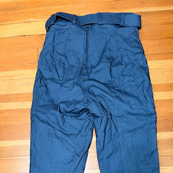 Vixen by Micheline Pitt Capri Pants in Faux Denim Size medium - Picture 4 of 12